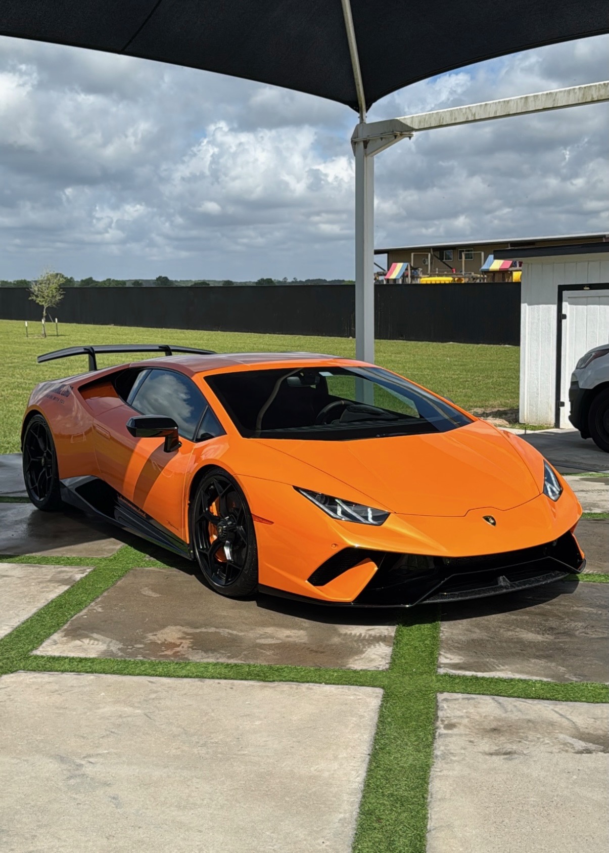 Detailed Orange Lamborghini Huracán