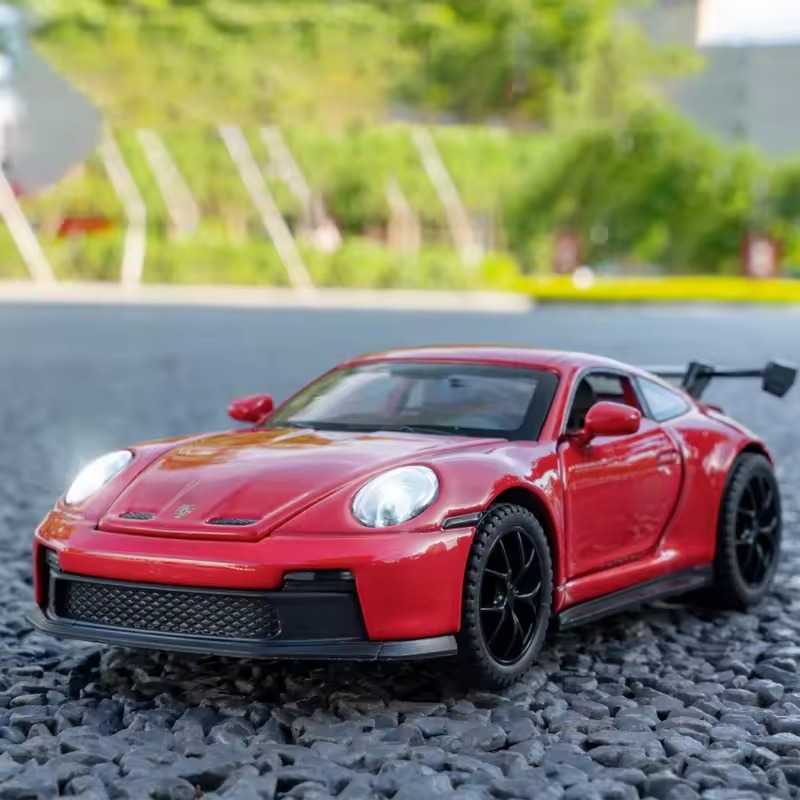 Red Porsche 911 GT3 RS outdoor product view