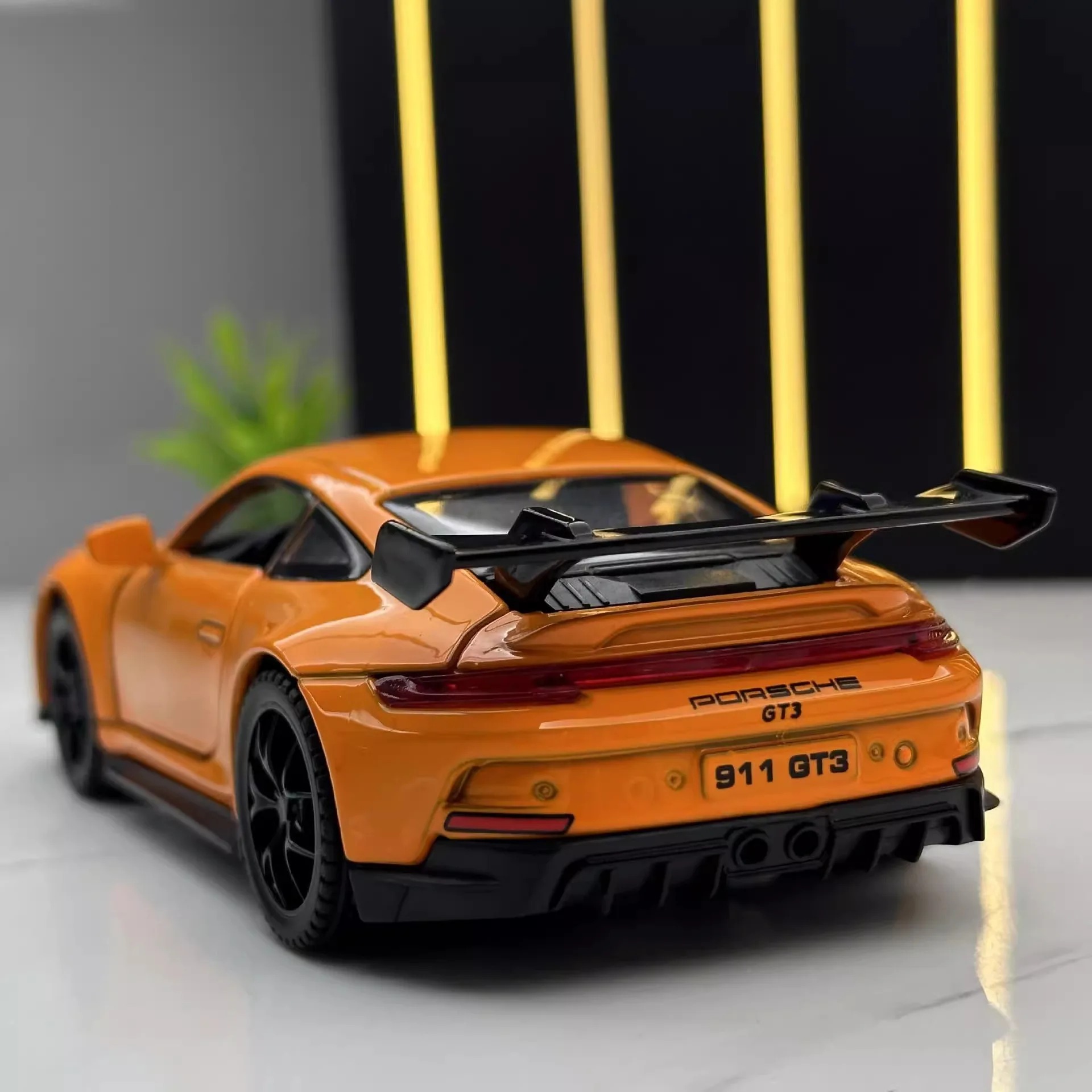 Orange Porsche 911 GT3 RS rear detail