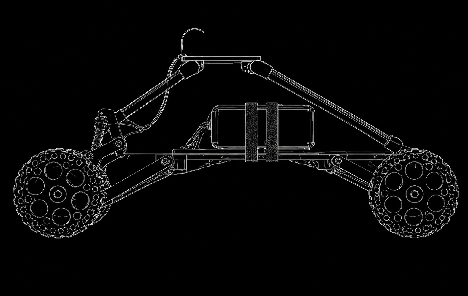 SCORPION UGV side view technical drawing