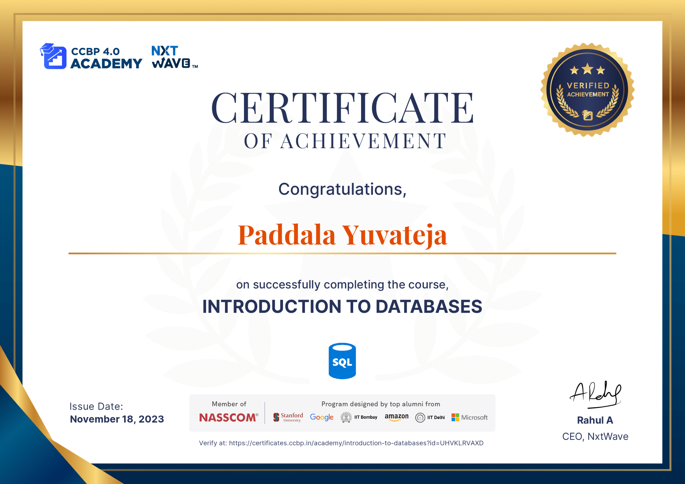 Introduction to Databases