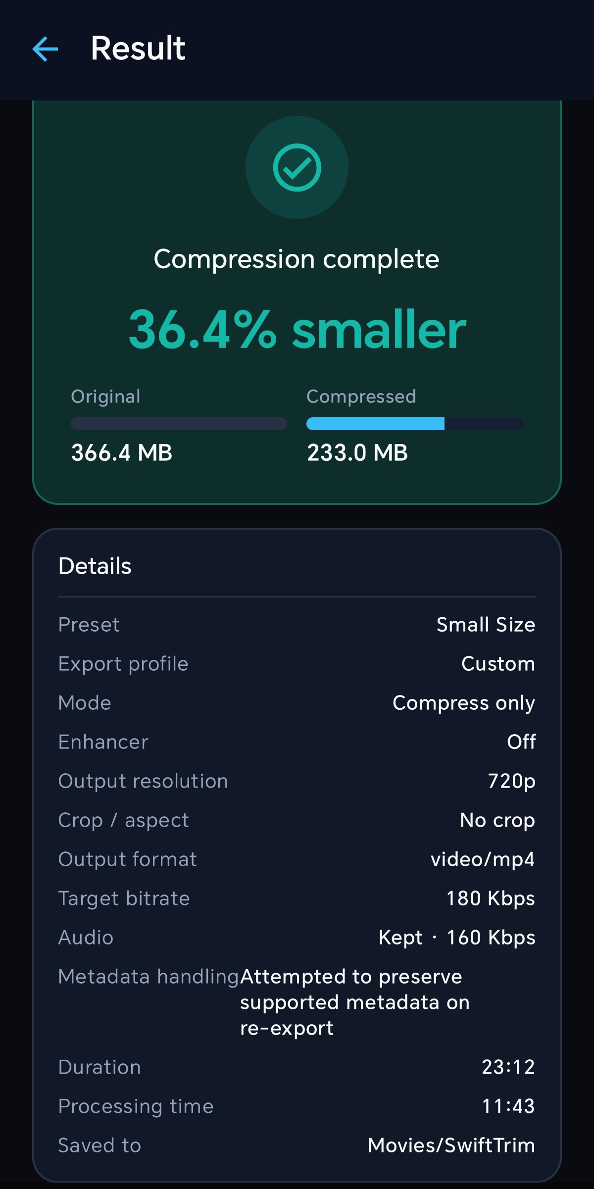 SwiftTrim screenshot 1