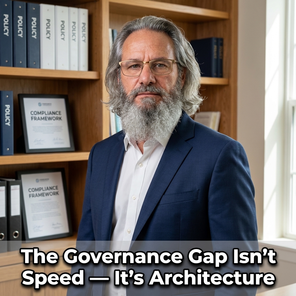 The Governance Gap Isn't Speed — It's Architecture
