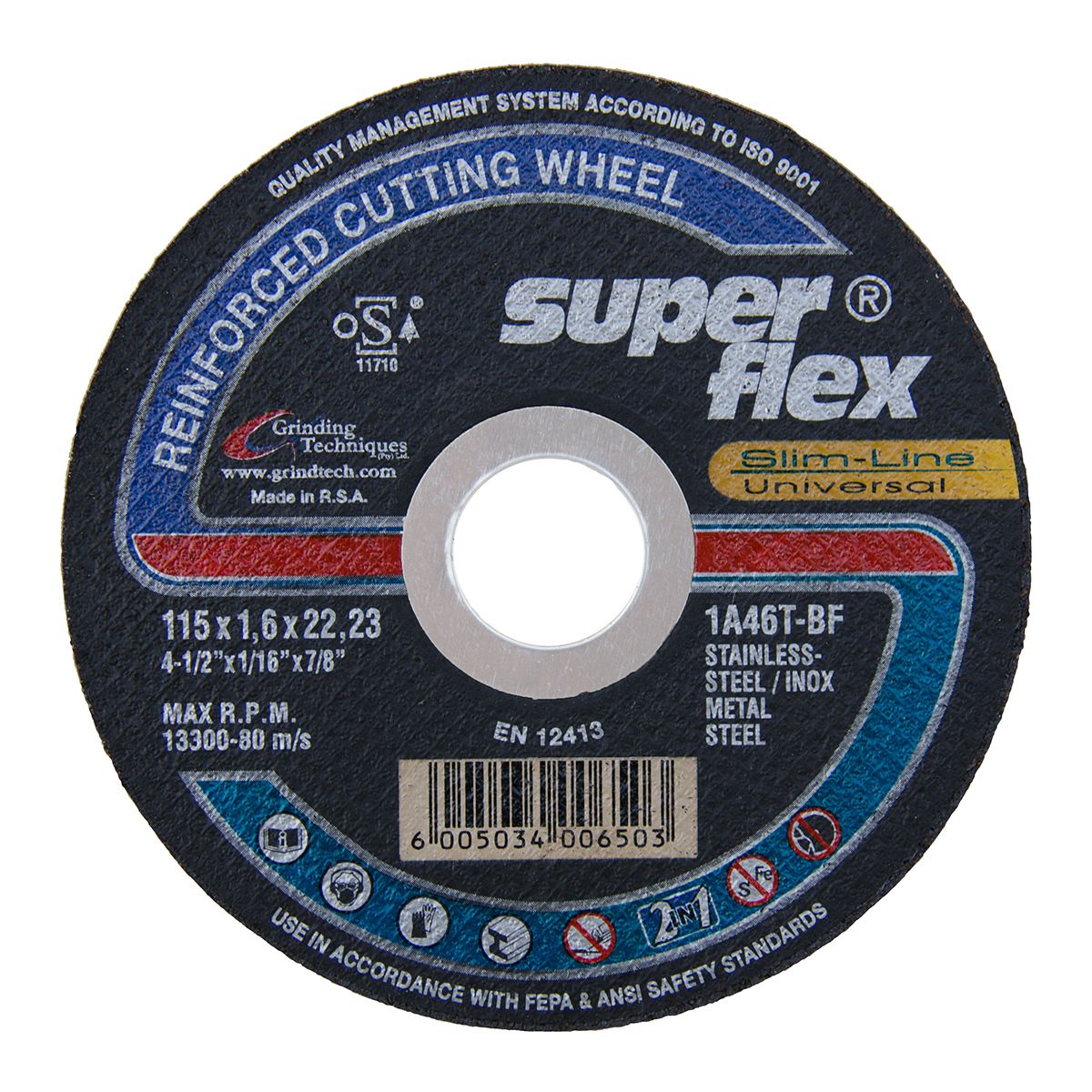 Superflex Cutting Disc 2in1 Flat 115x1.6mm