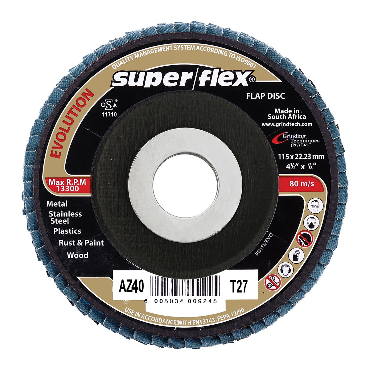 Superflex Flap Disc Evolution 115mm AZ40