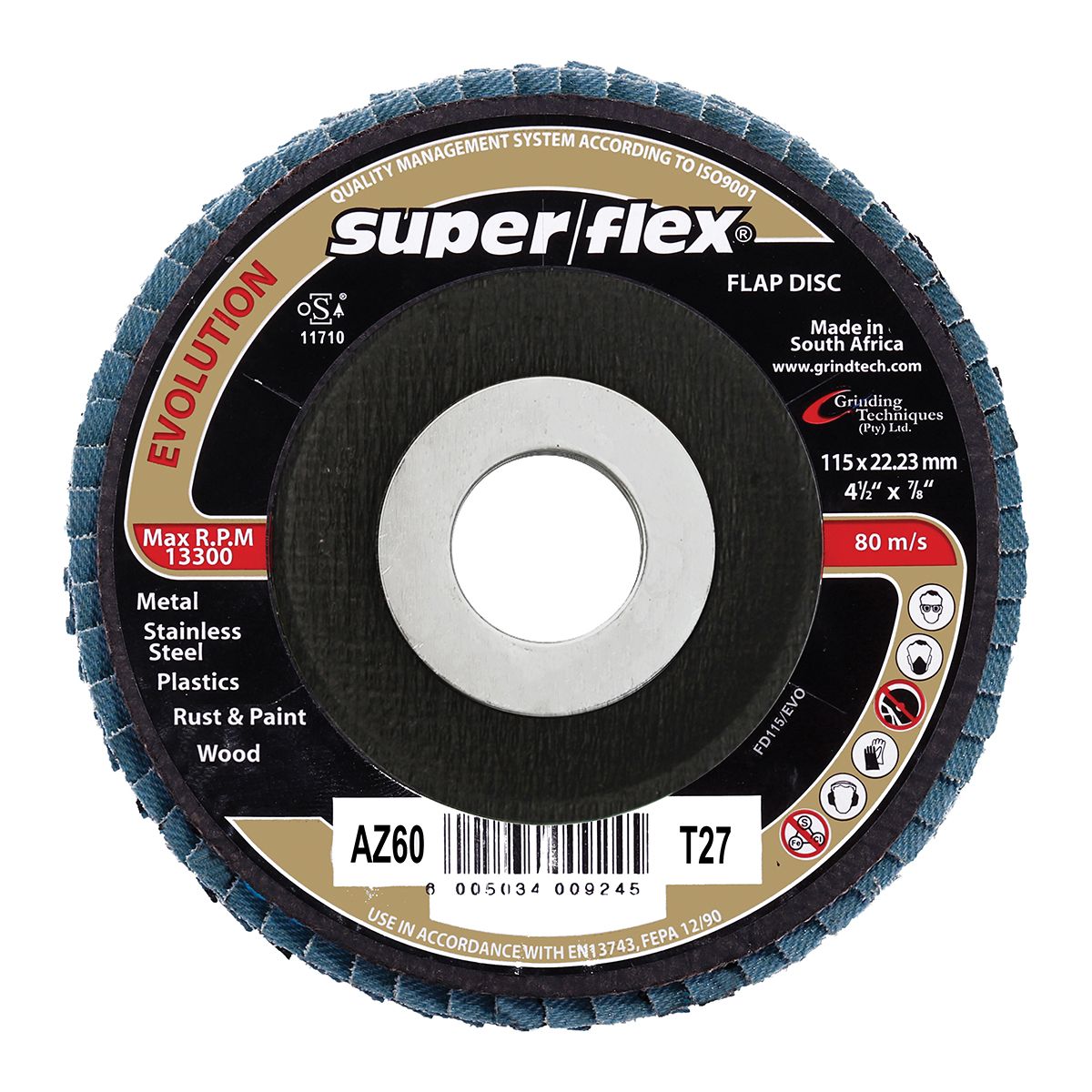 Superflex Flap Disc Evolution 115mm AZ60
