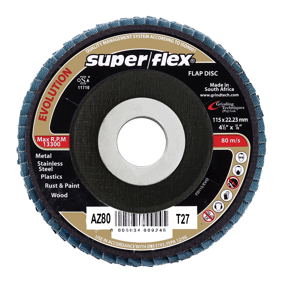 Superflex Flap Disc Evolution 115mm AZ80