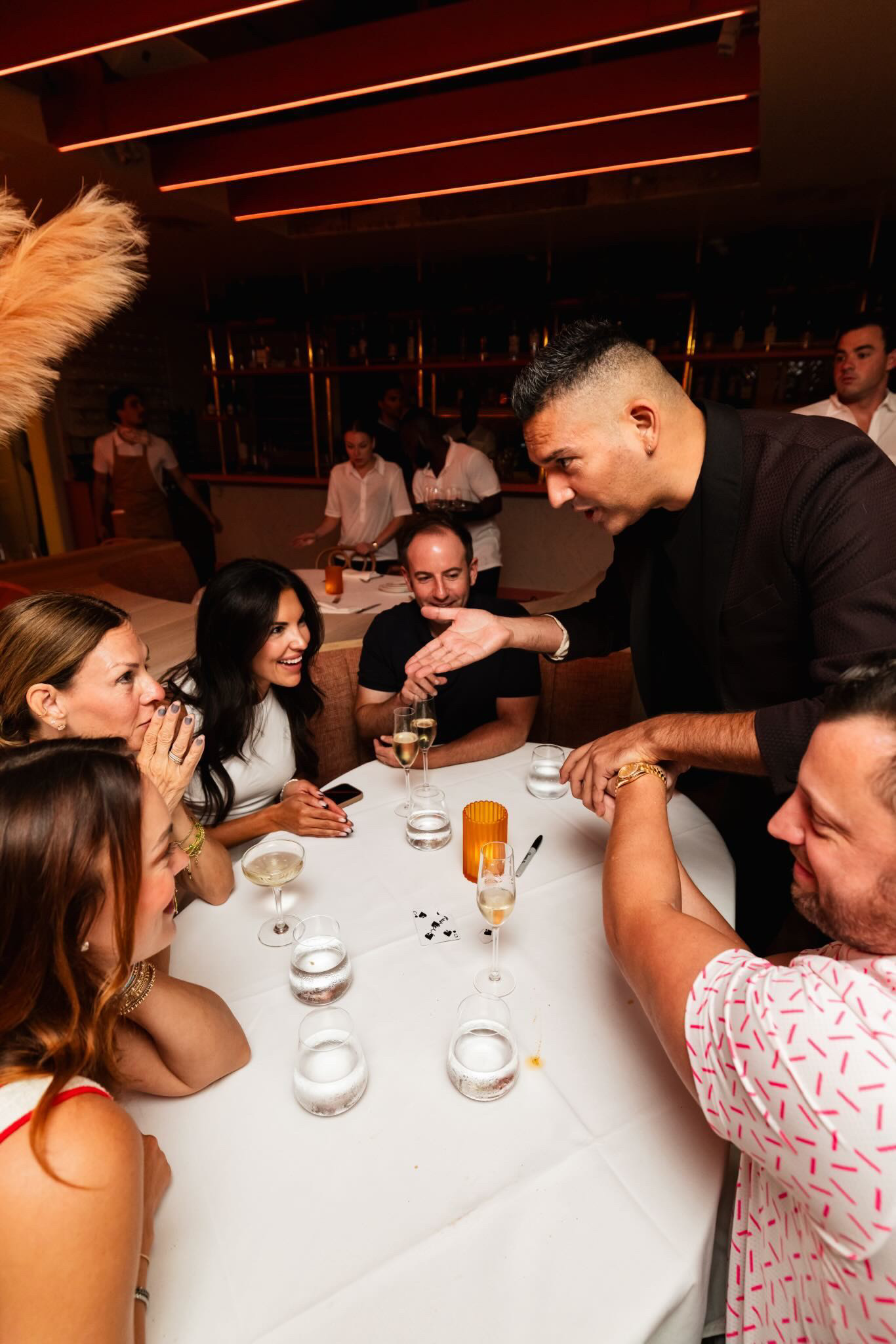 Fine Dining Restaurant magic performance