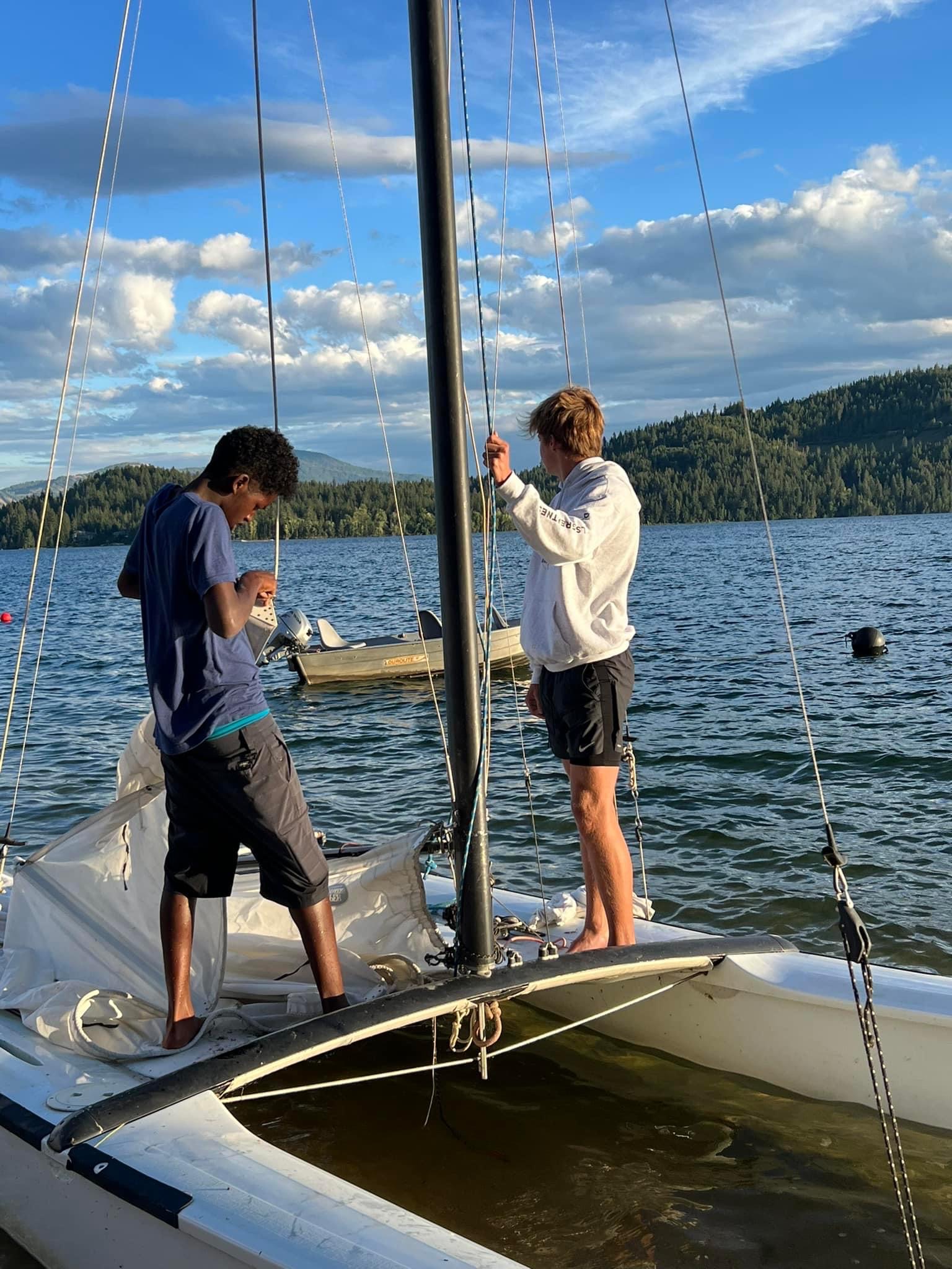 Sailing on the lake