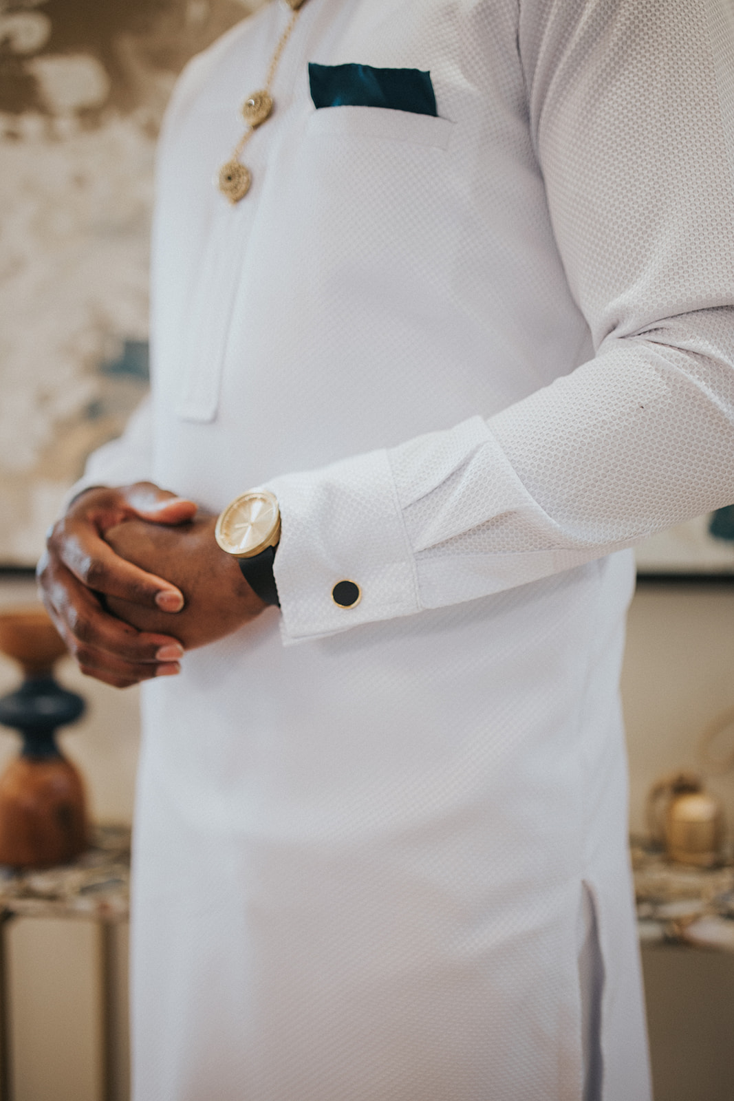 Teal Pocket Detail Shirt