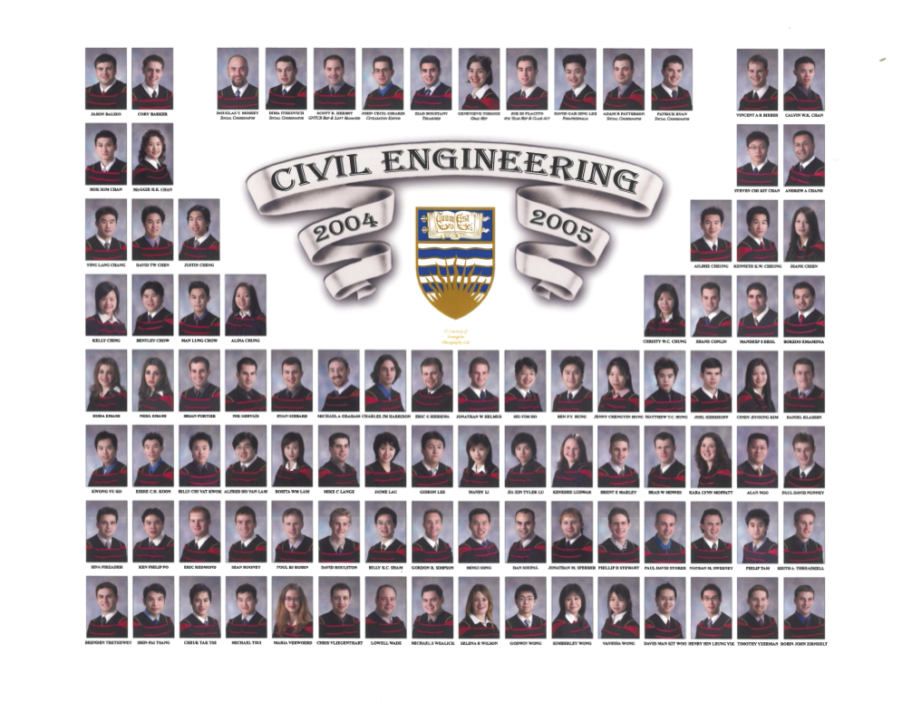 UBC Civil Engineering Class of 2004-2005
