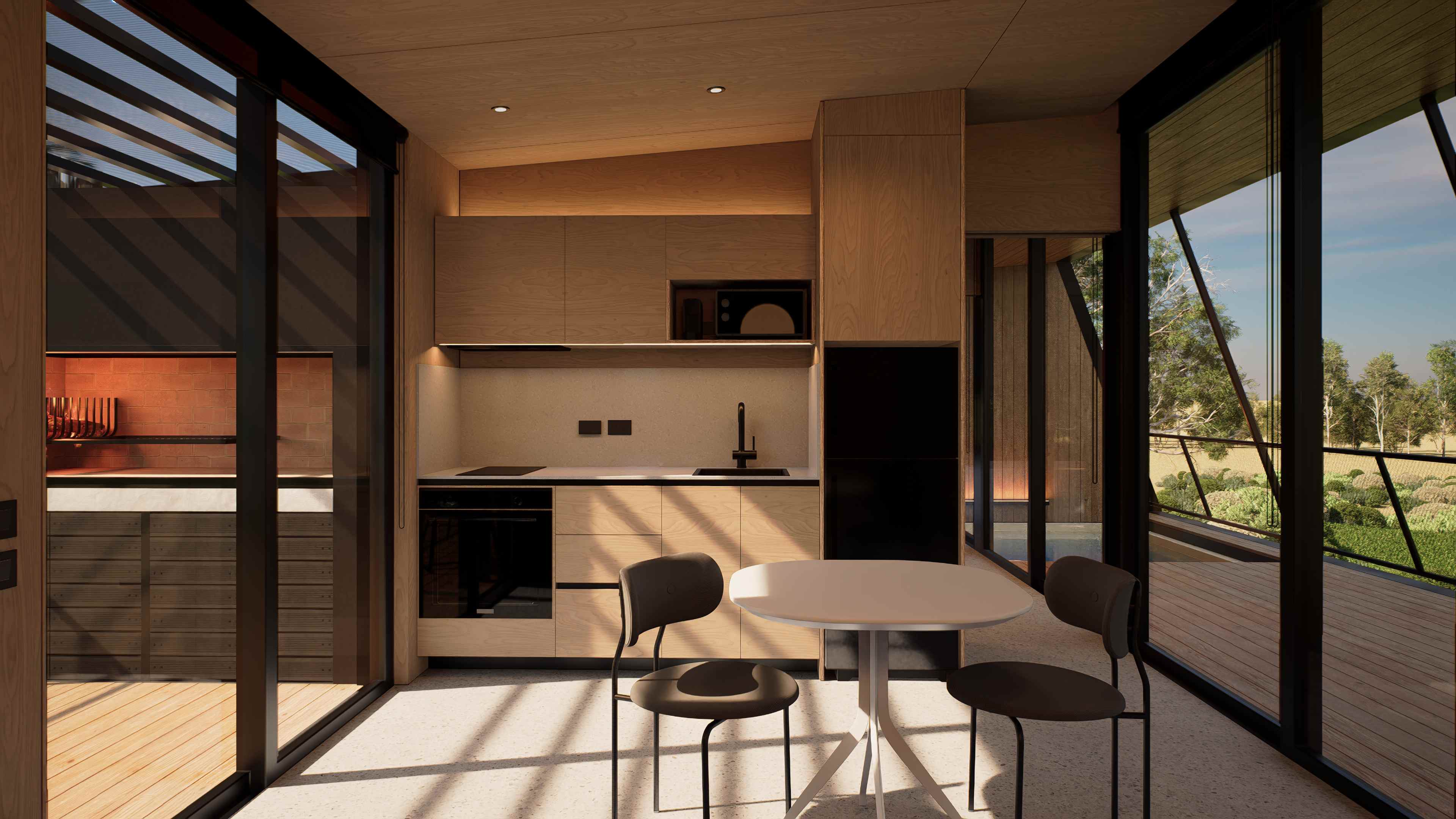 Cocina y comedor de Vivienda RB