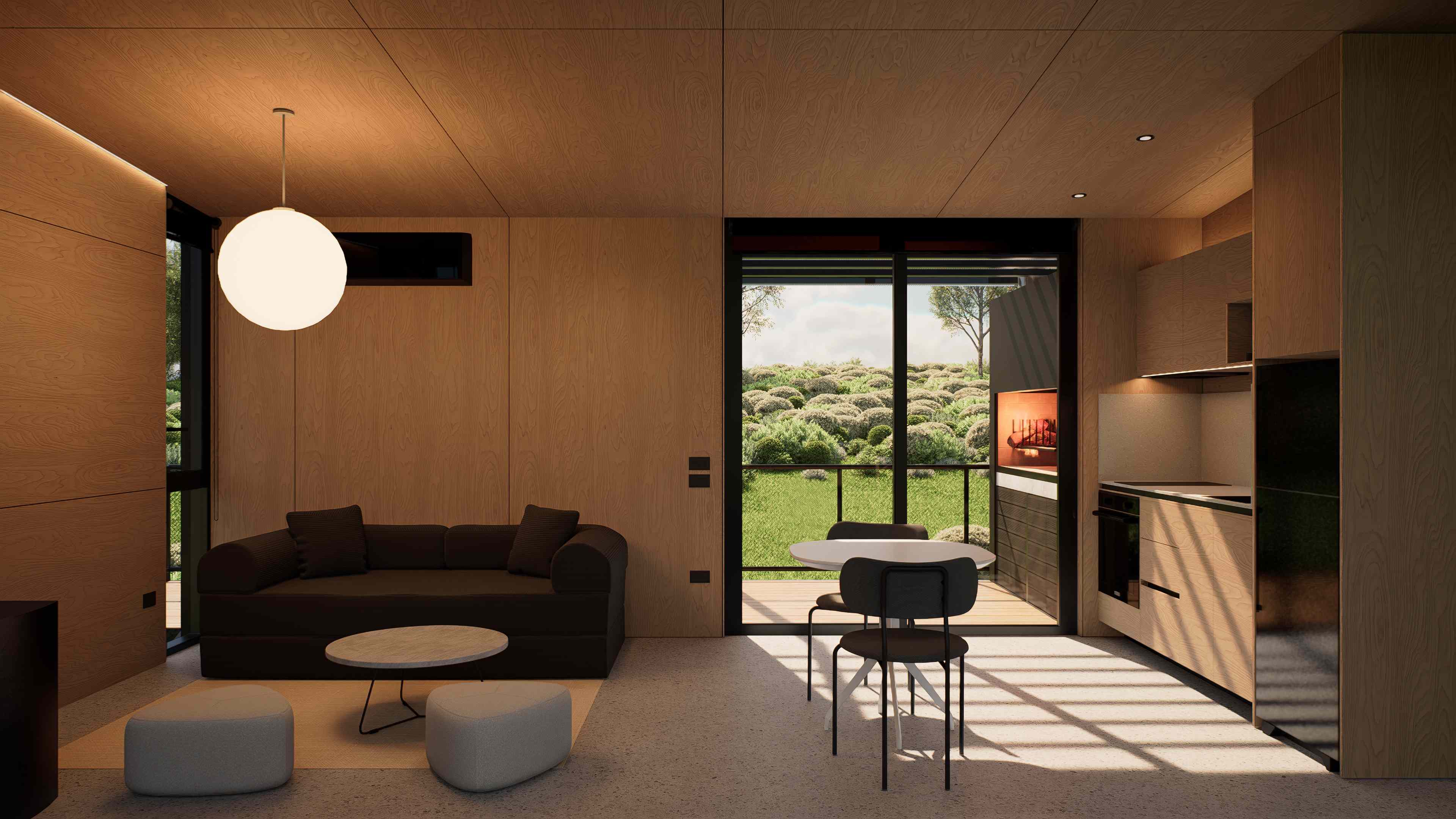 Estar con vistas al paisaje en Vivienda RB