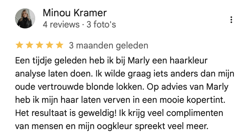 Review van Minou Kramer