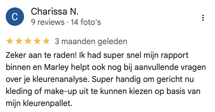 Review van Charissa N.
