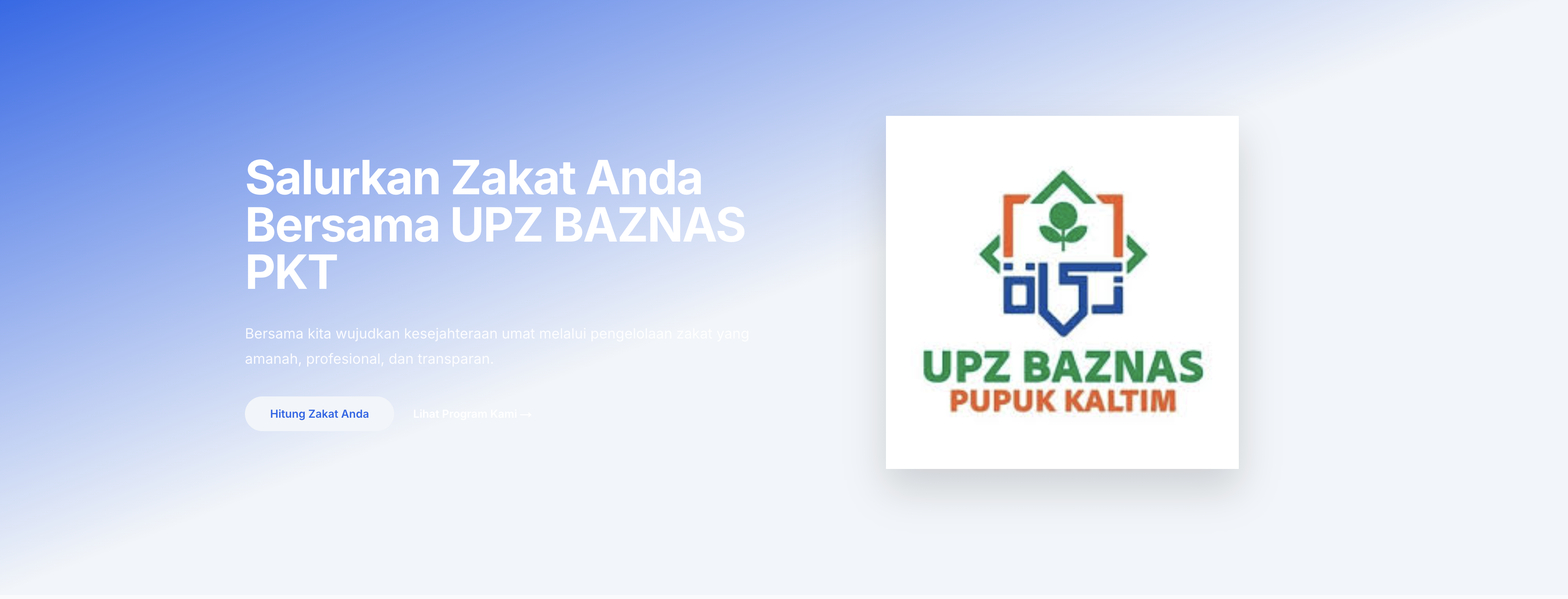 Salurkan Zakat Anda Bersama UPZ BAZNAS PKT