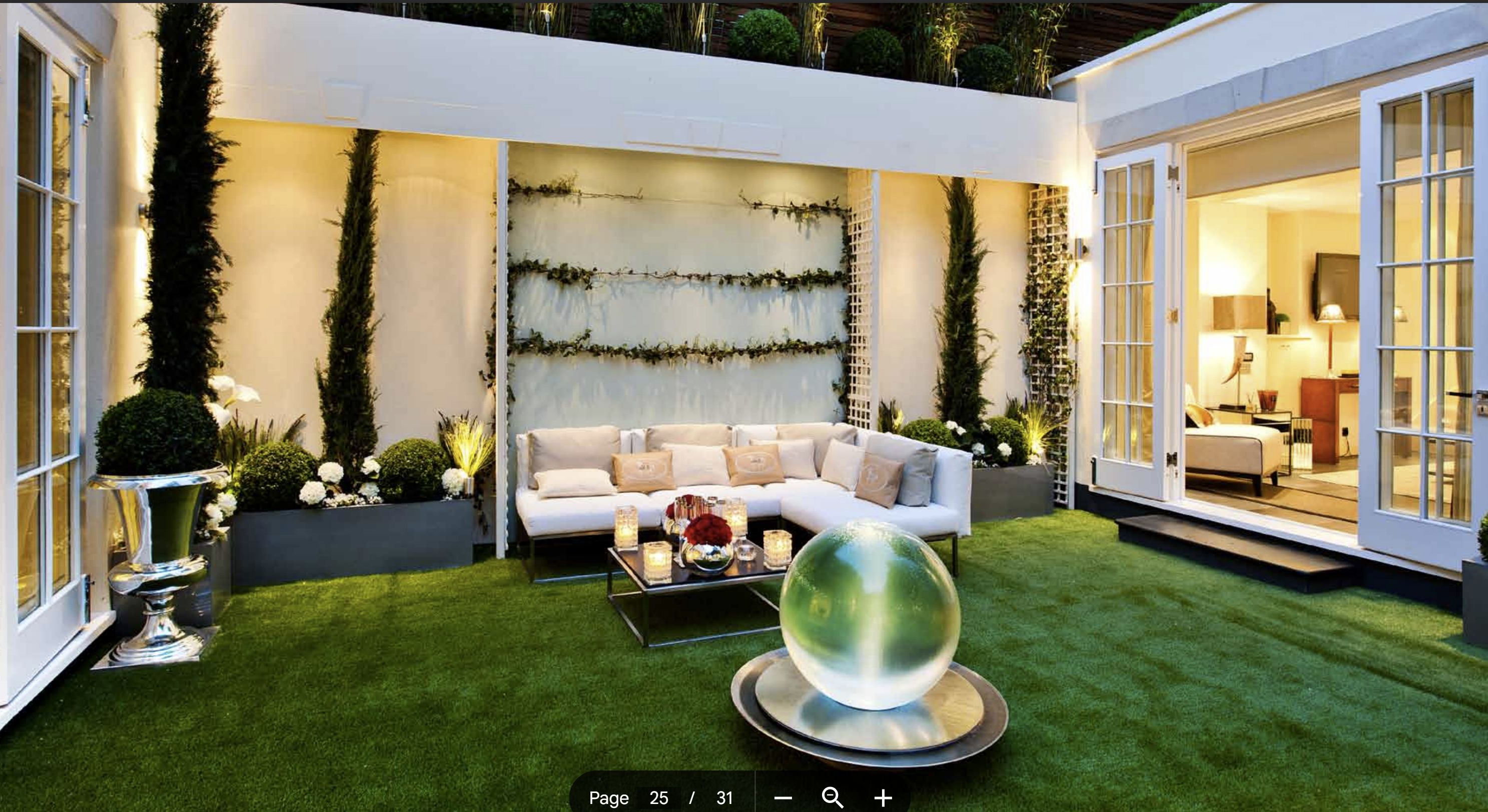 Knightsbridge Villa - Evening Garden Lounge