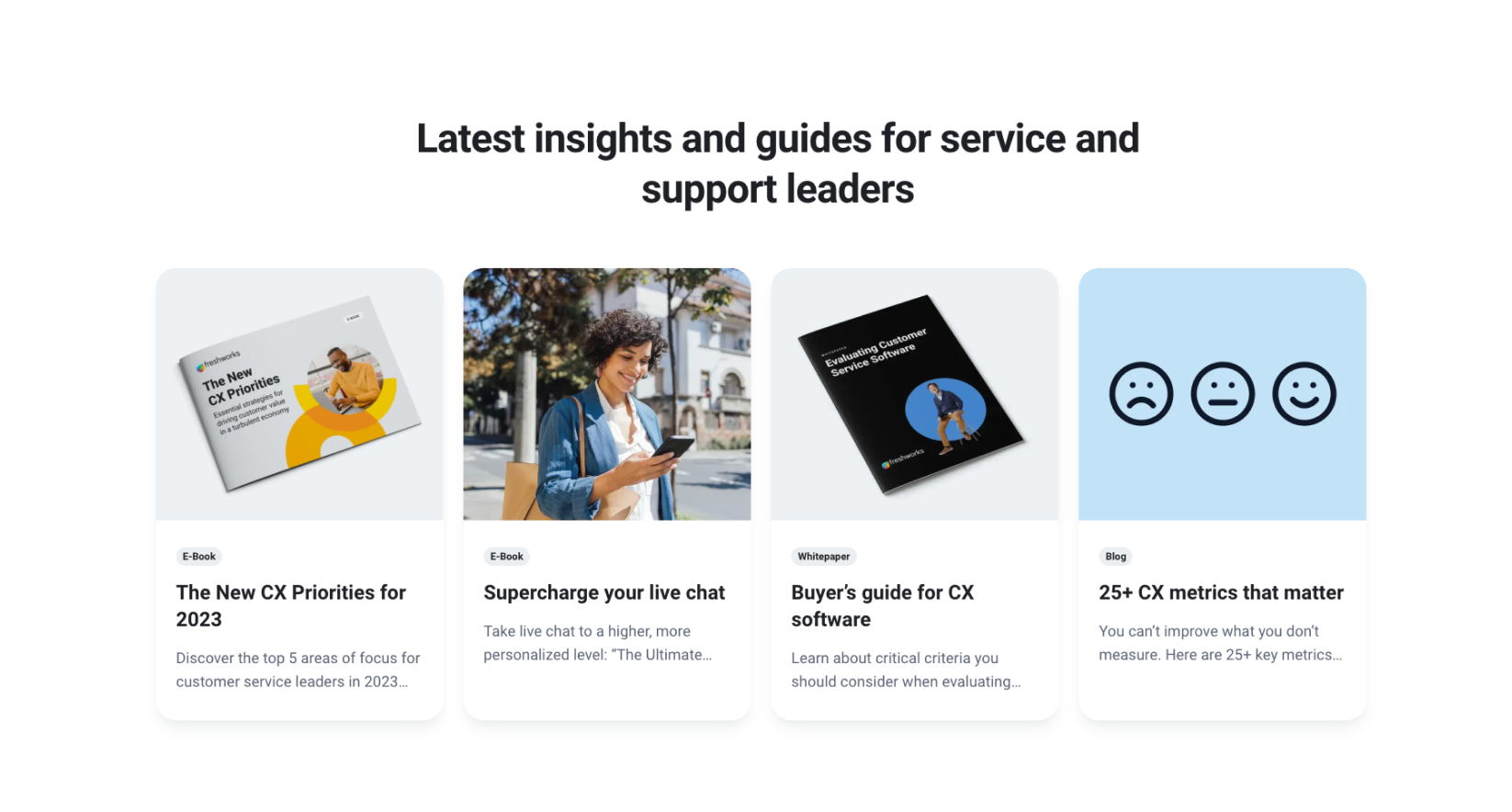 Insights and Guides Content Cards