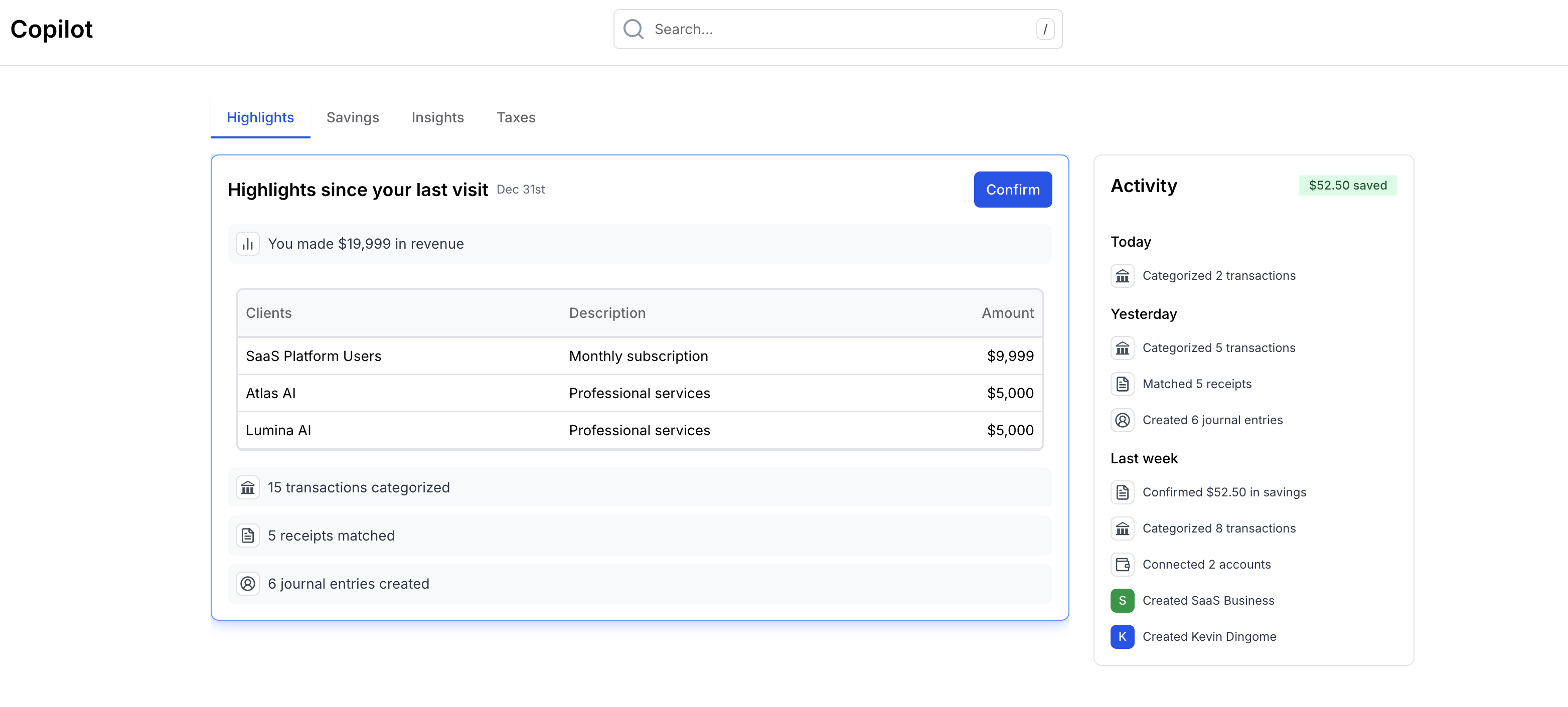 Copilot dashboard preview