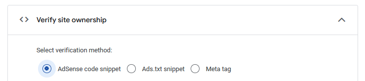 Verify site ownership with AdSense