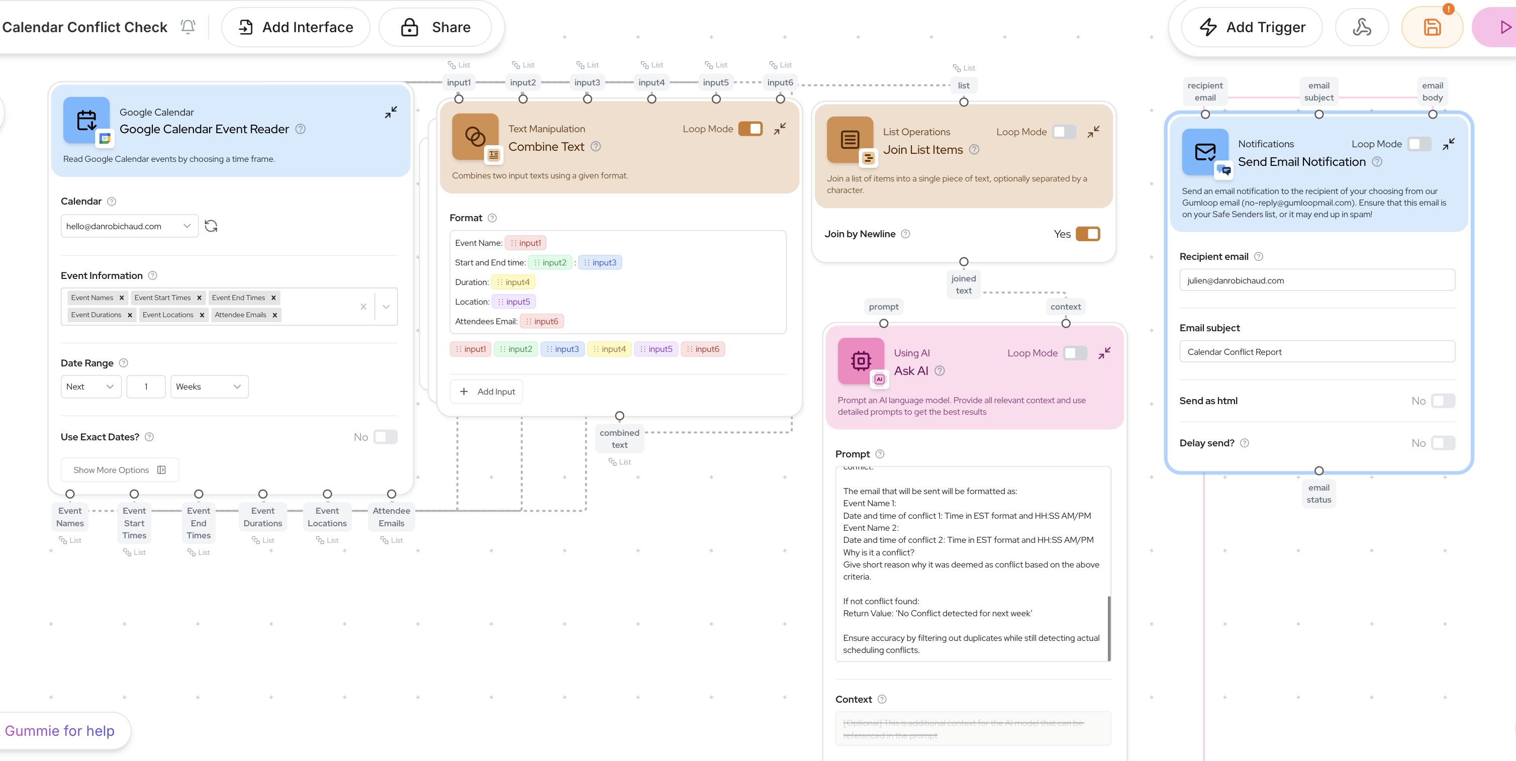 Calendar Conflict Detection