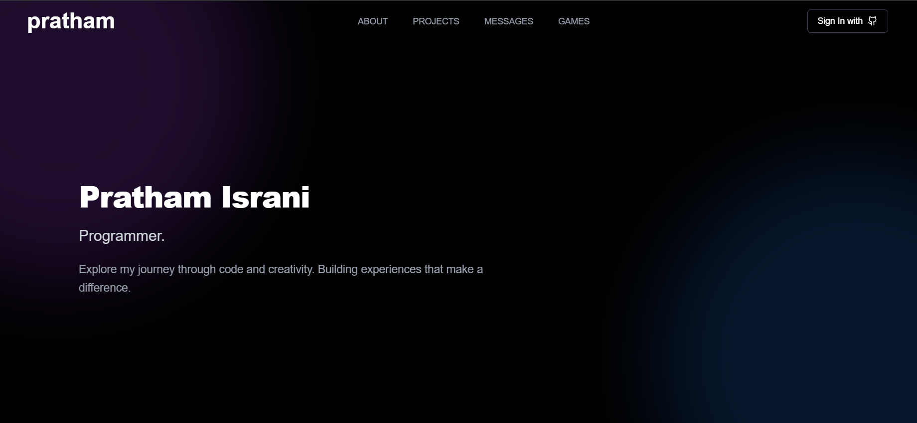 Portfolio Homepage
