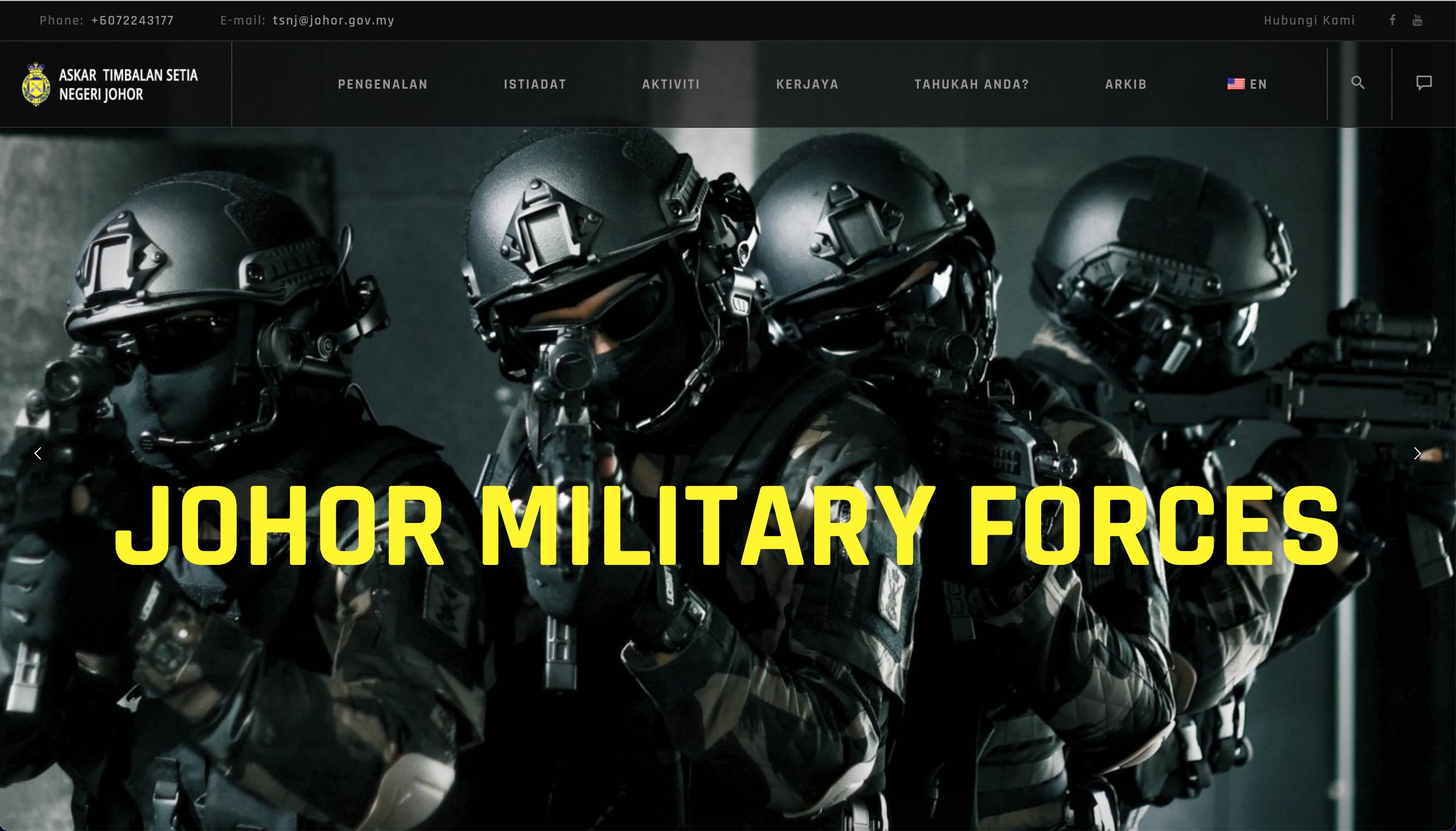 Johor Military Forces Website