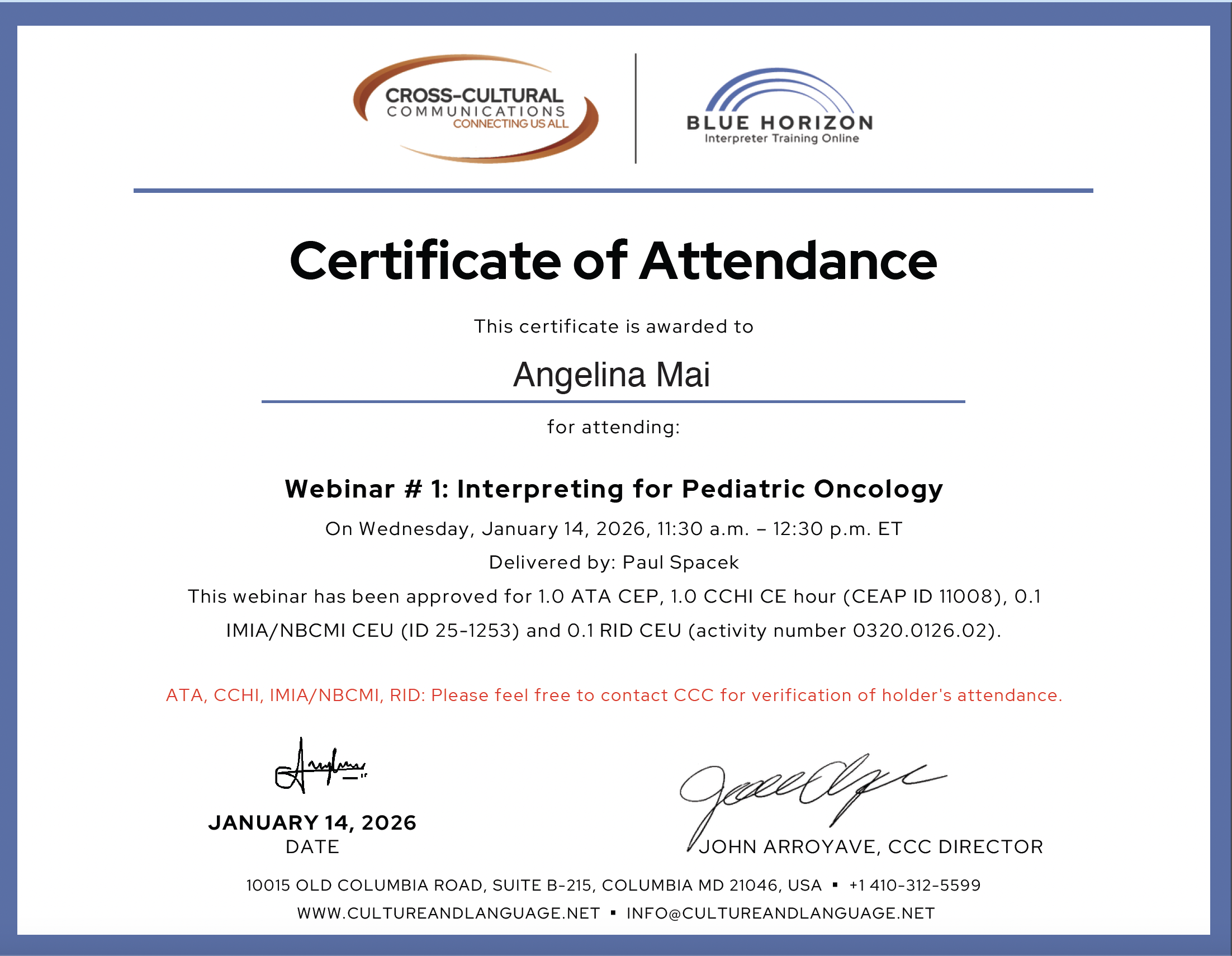 Pediatric Oncology Interpreting