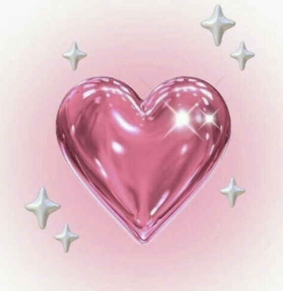 Sparkling pink heart