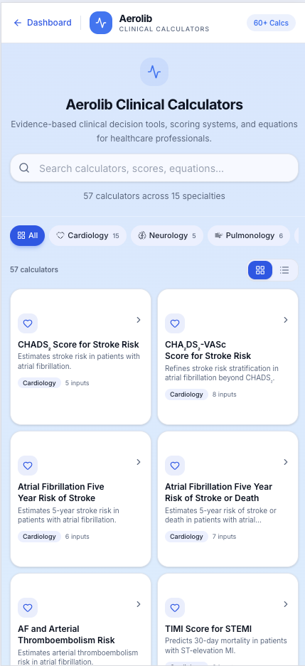 Clinical Calculators