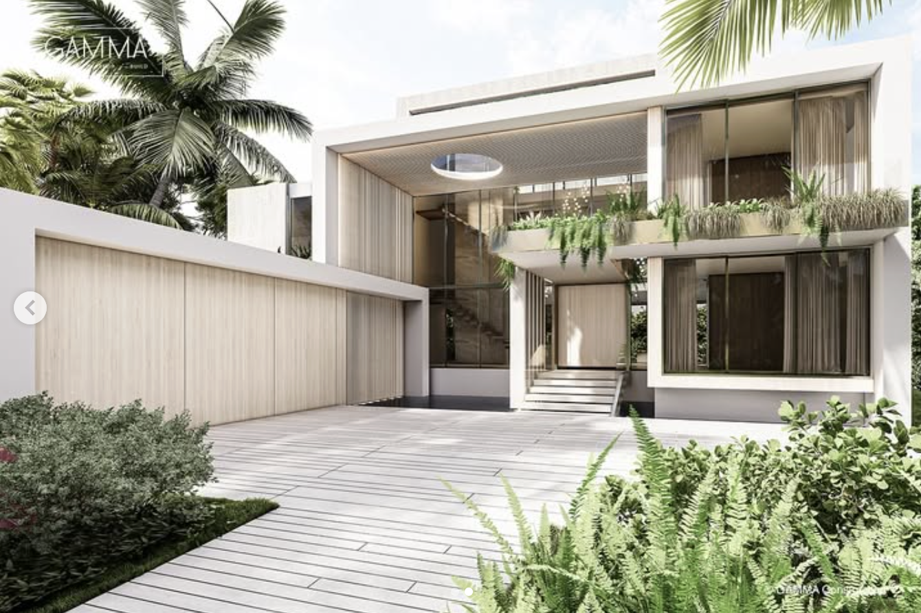 Contemporary home entrance