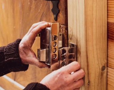 Door lock installation