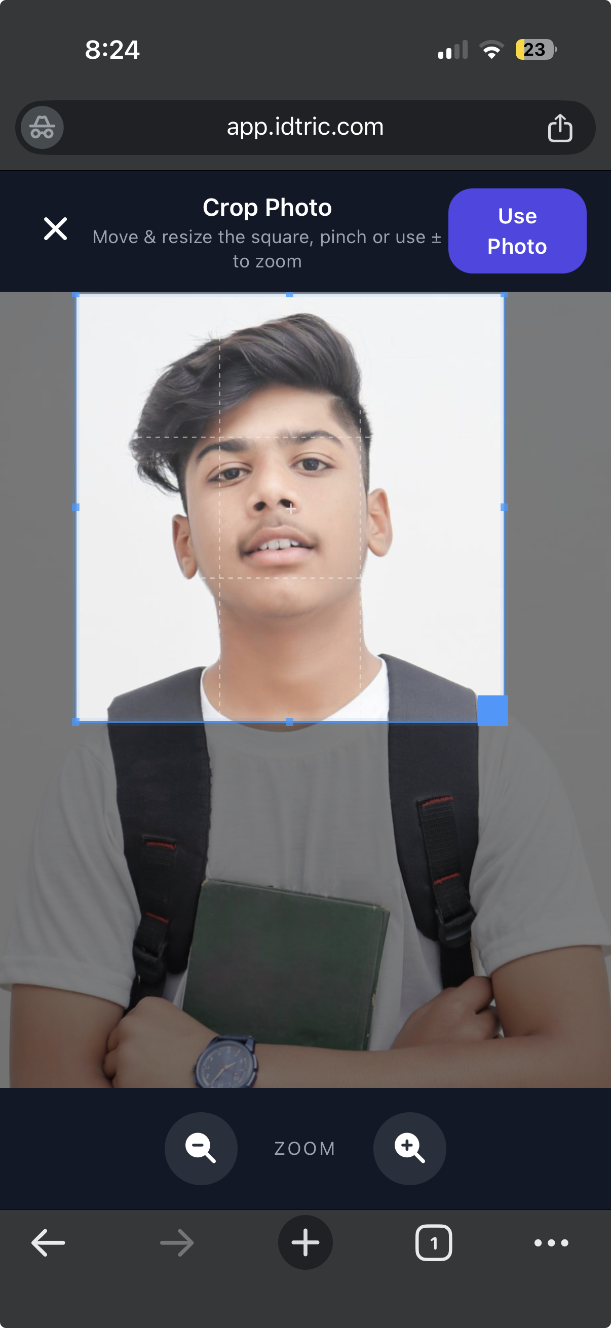 Photo Crop Tool