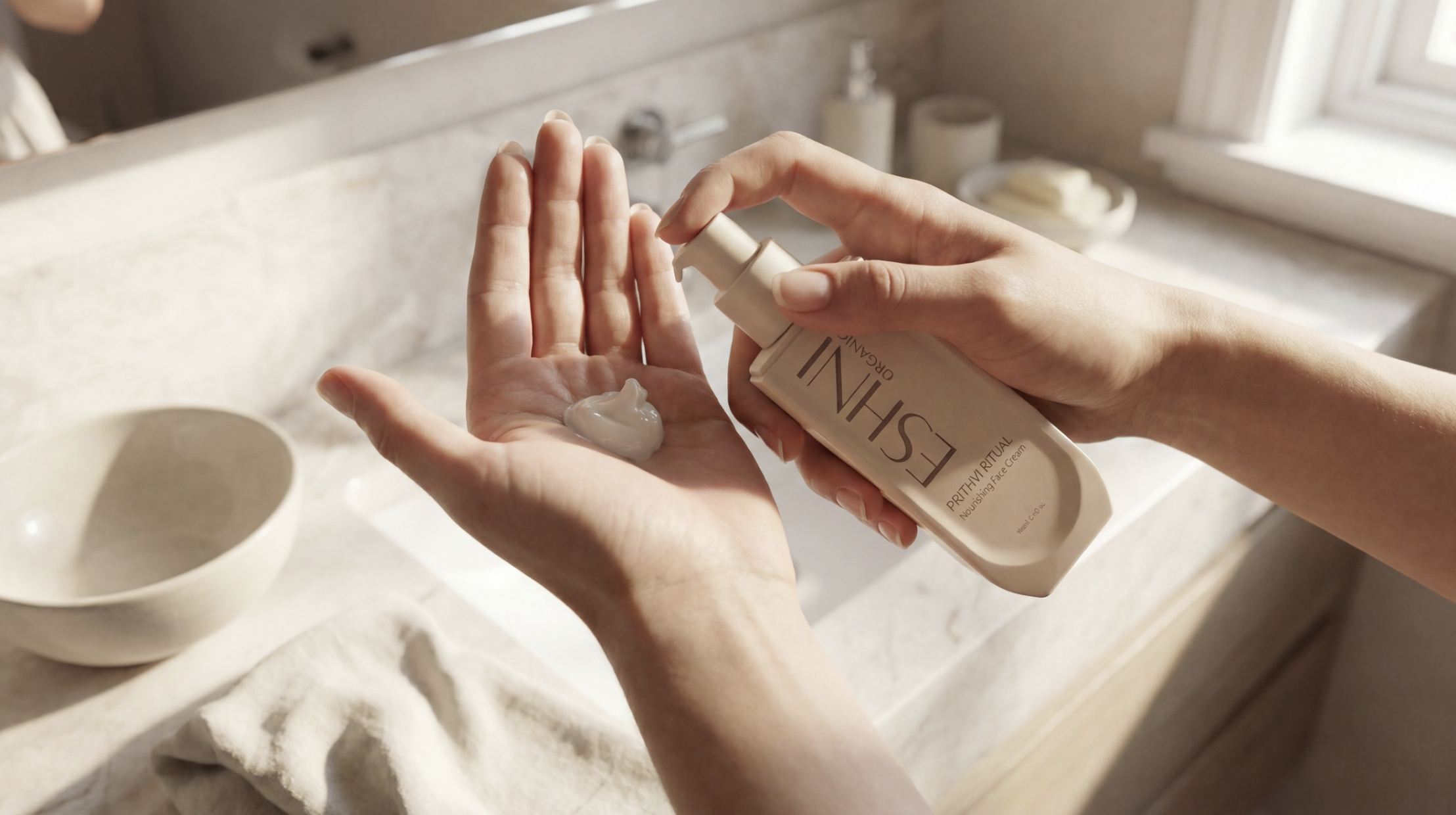 ESHNI skincare application