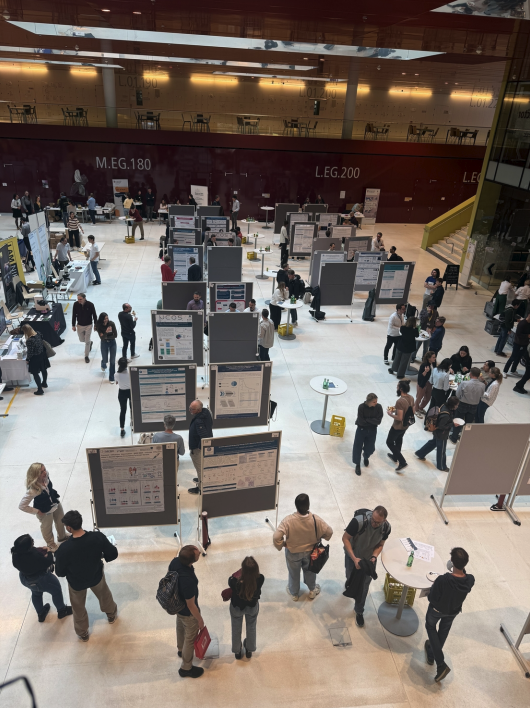 Aerial view of the Life Science PhD Meeting 2026 poster hall in Innsbruck