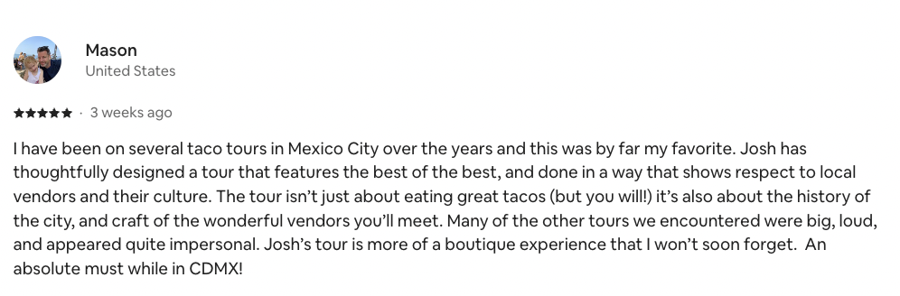 Review from Mason, United States - 3 weeks ago