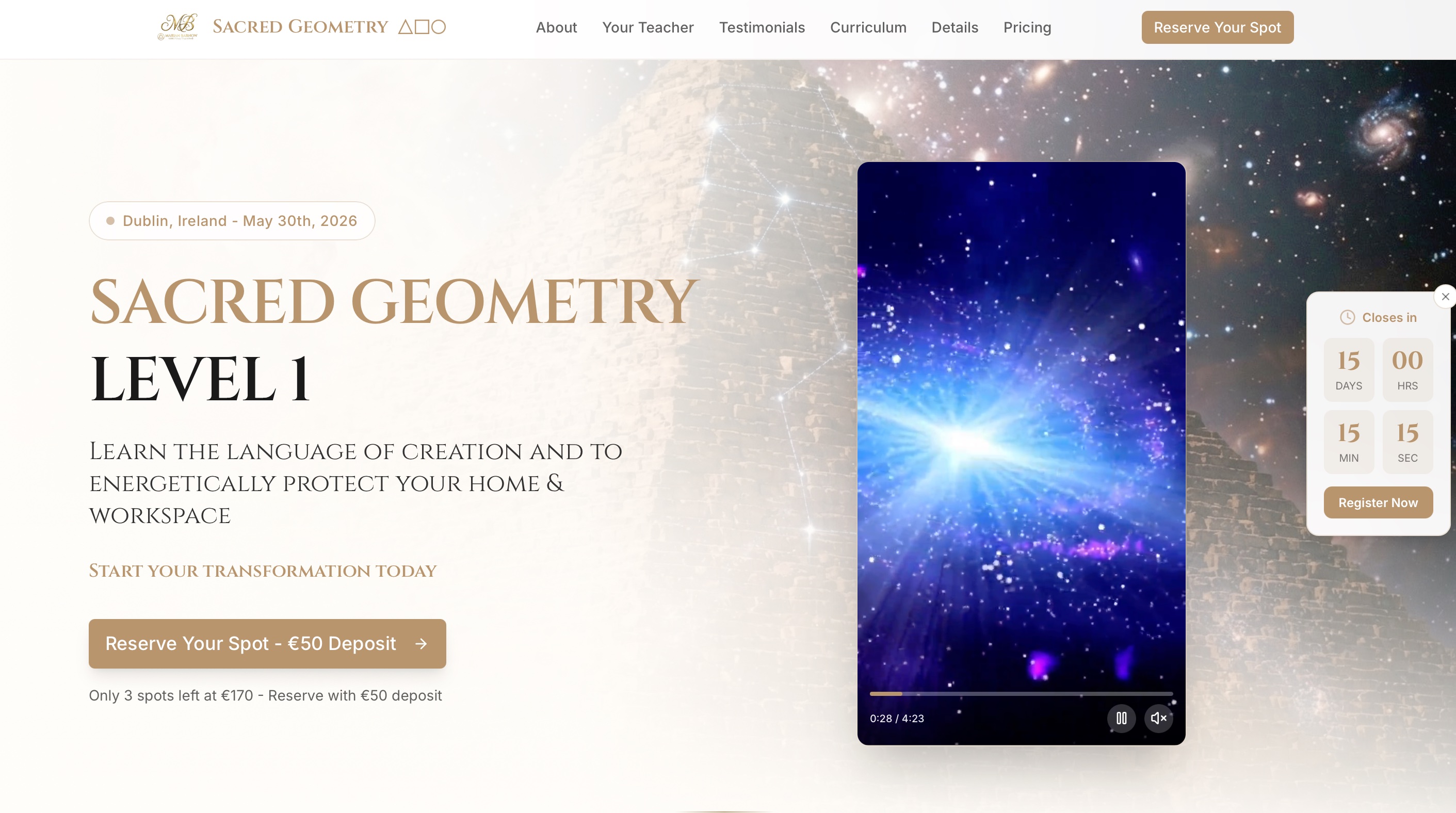 AI-optimiertes Webdesign - Sacred Geometry Dublin