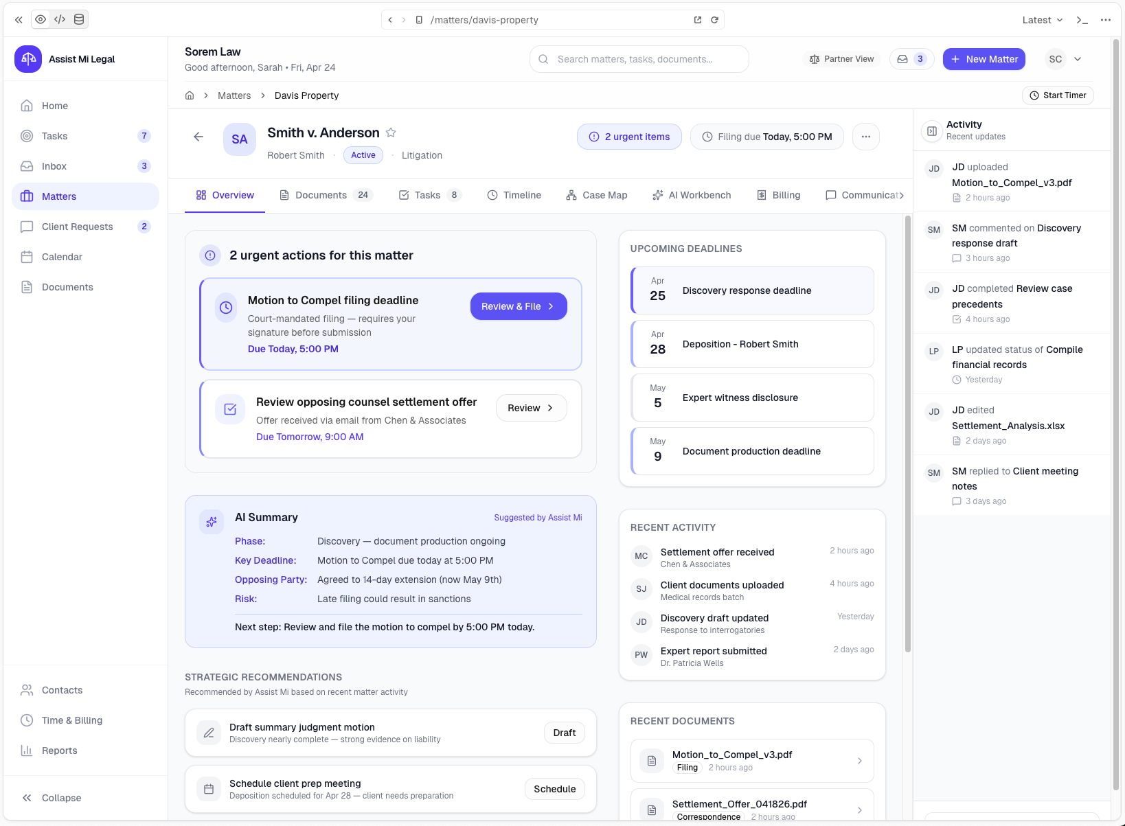 Matter Workspace screenshot