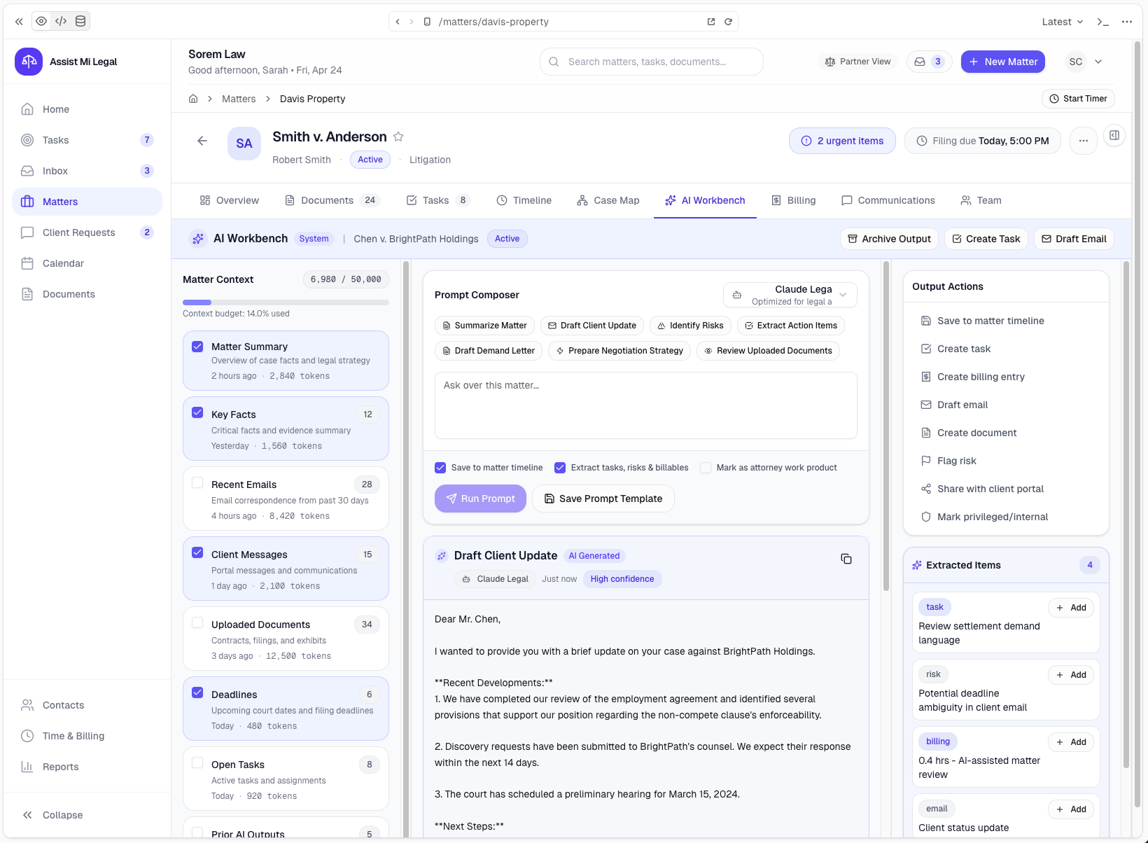 AI Workbench screenshot