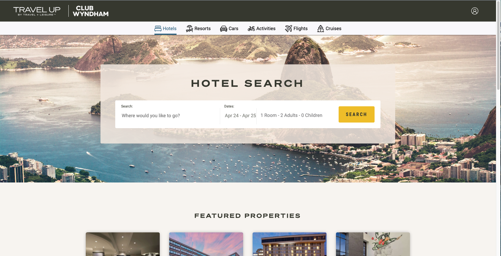 TravelUp x Club Wyndham screenshot 1