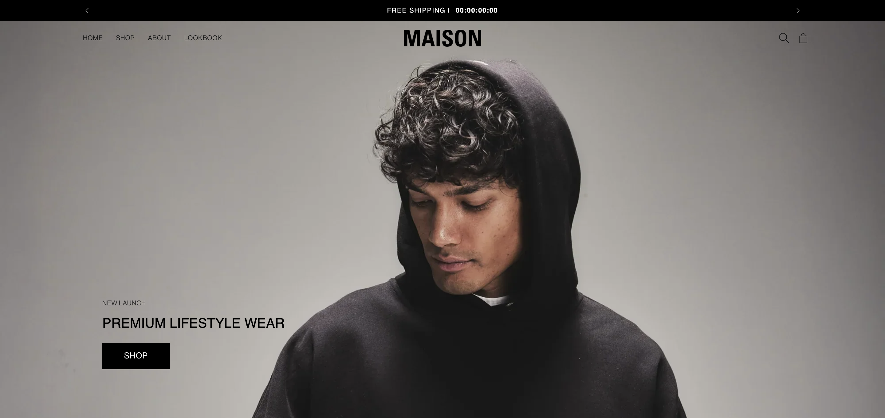 LX Theme — Maison storefront preview
