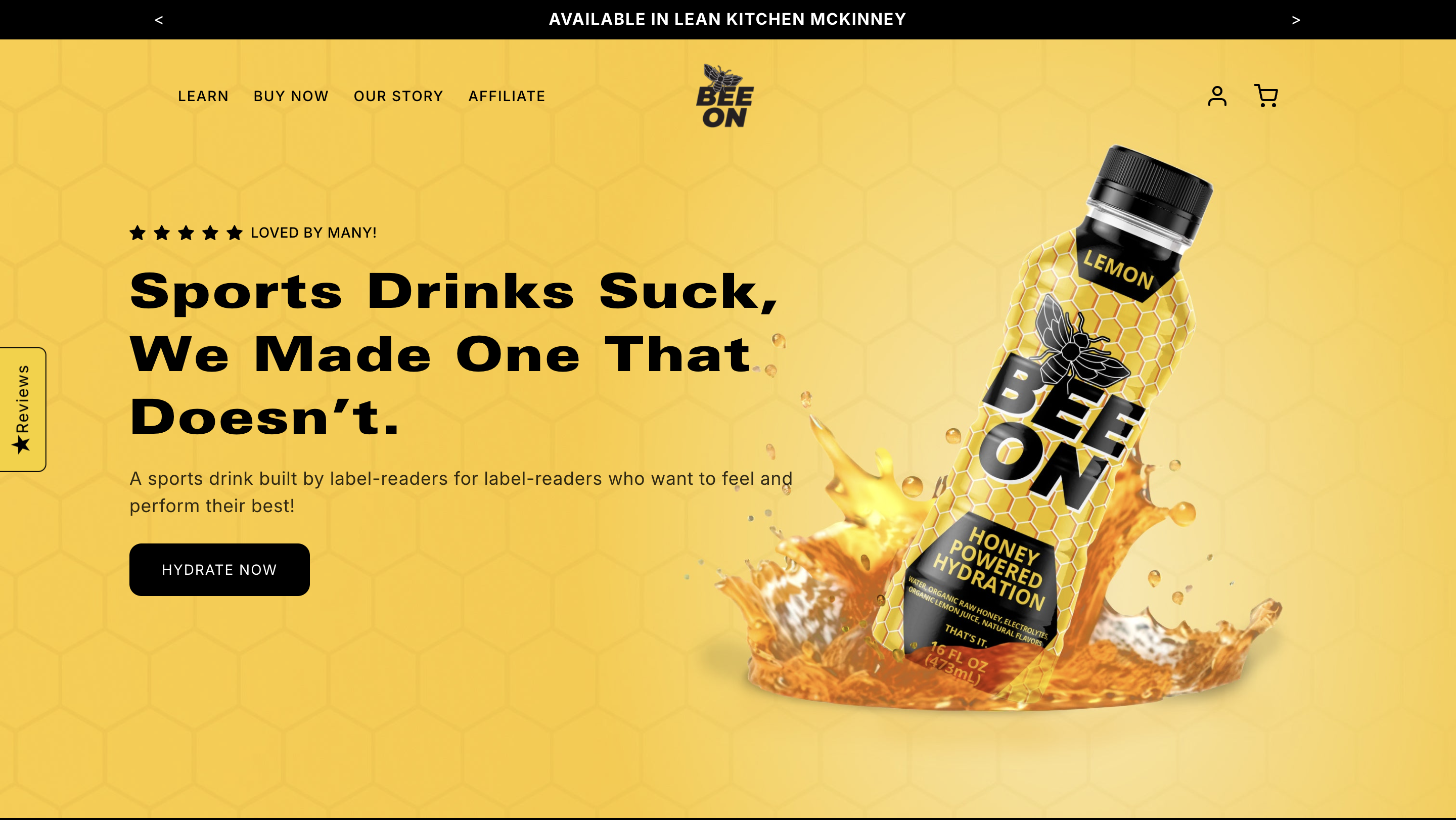 Bee On — SHOPIFY · BEVERAGE