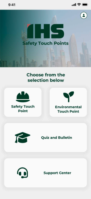 IHS Towers - Safety Touch Points Mobile App