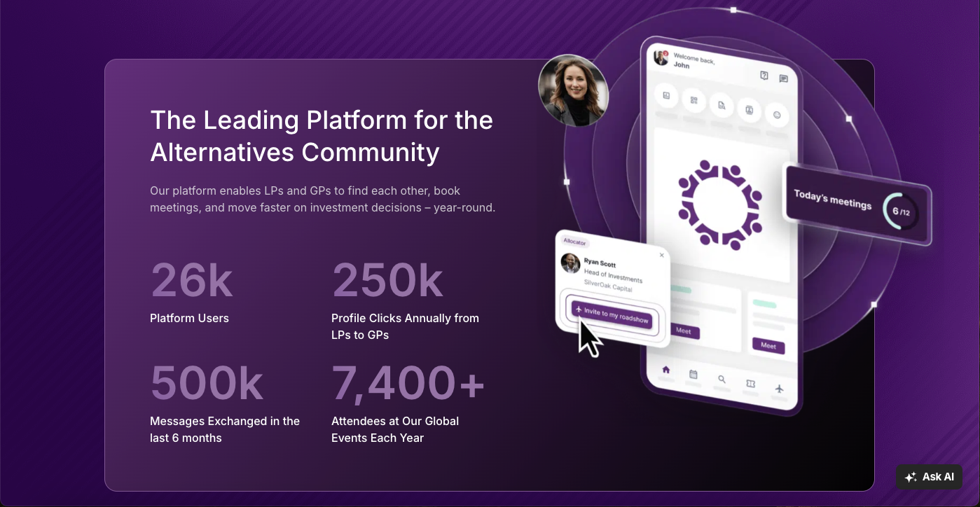 iConnections platform interface