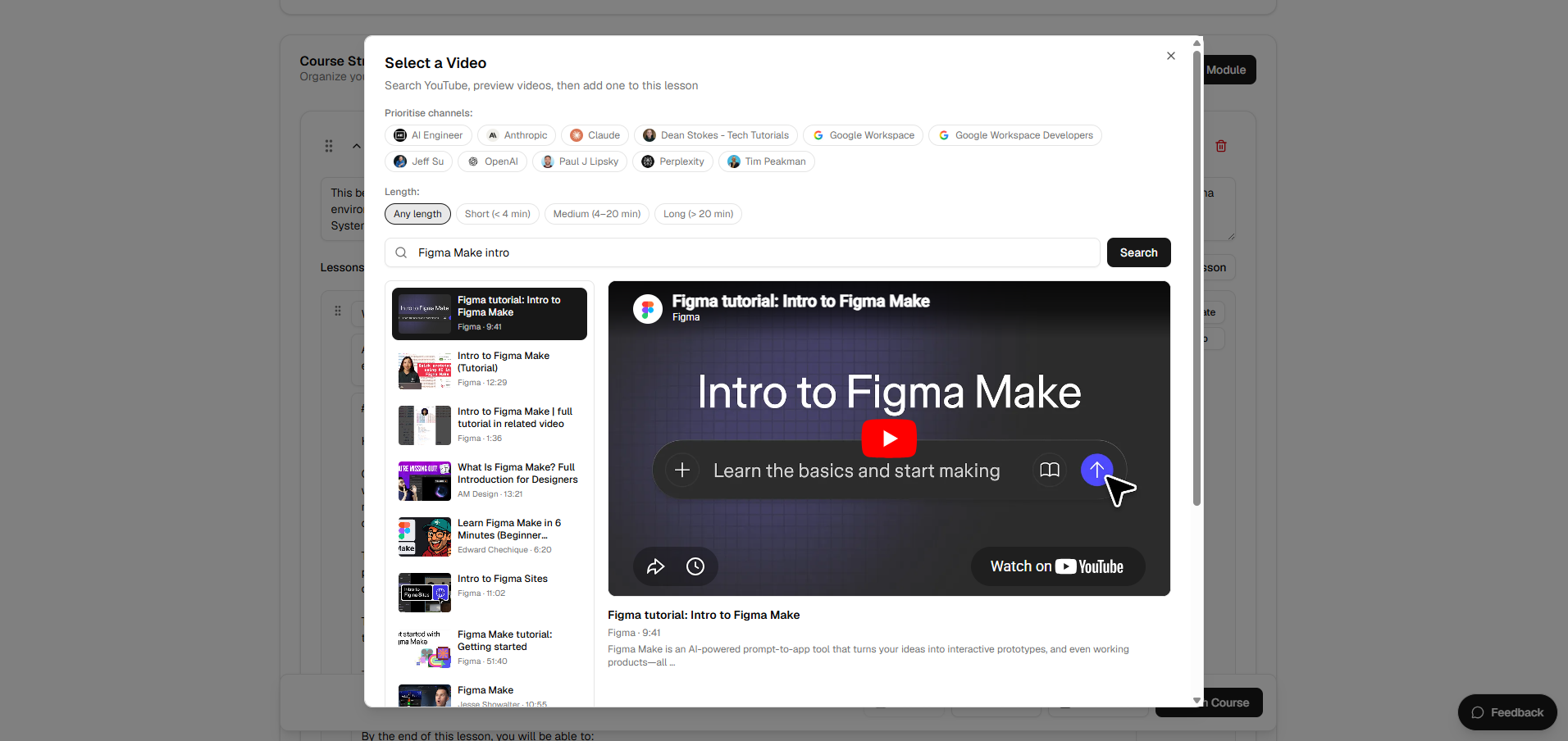 The YouTube video selector with prioritized channels