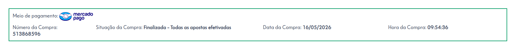 Comprovante de Participação