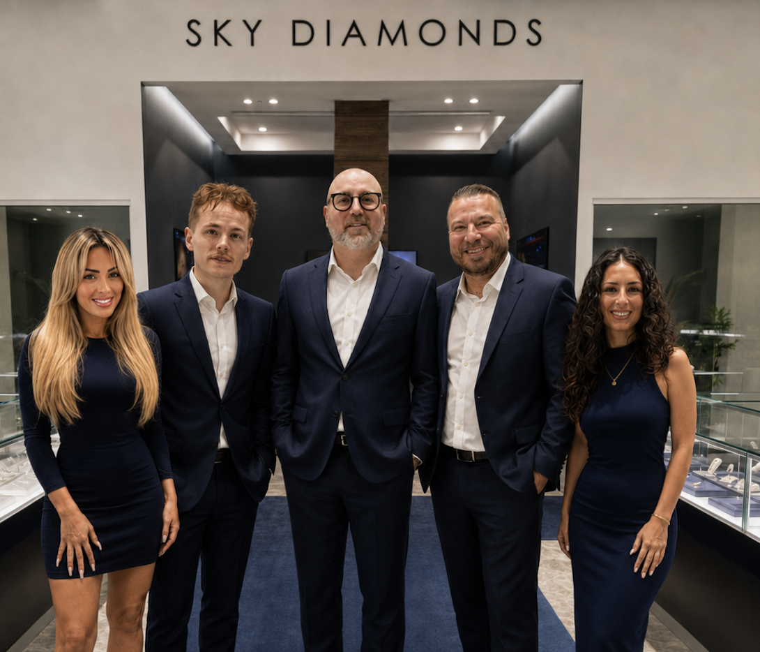 The Sky Diamonds team in front of our Las Vegas showroom