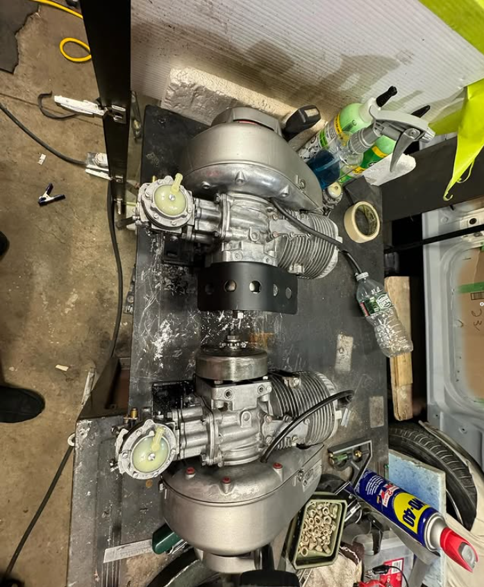 Engine work at the shop