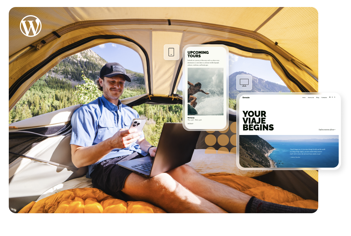 WordPress camping theme