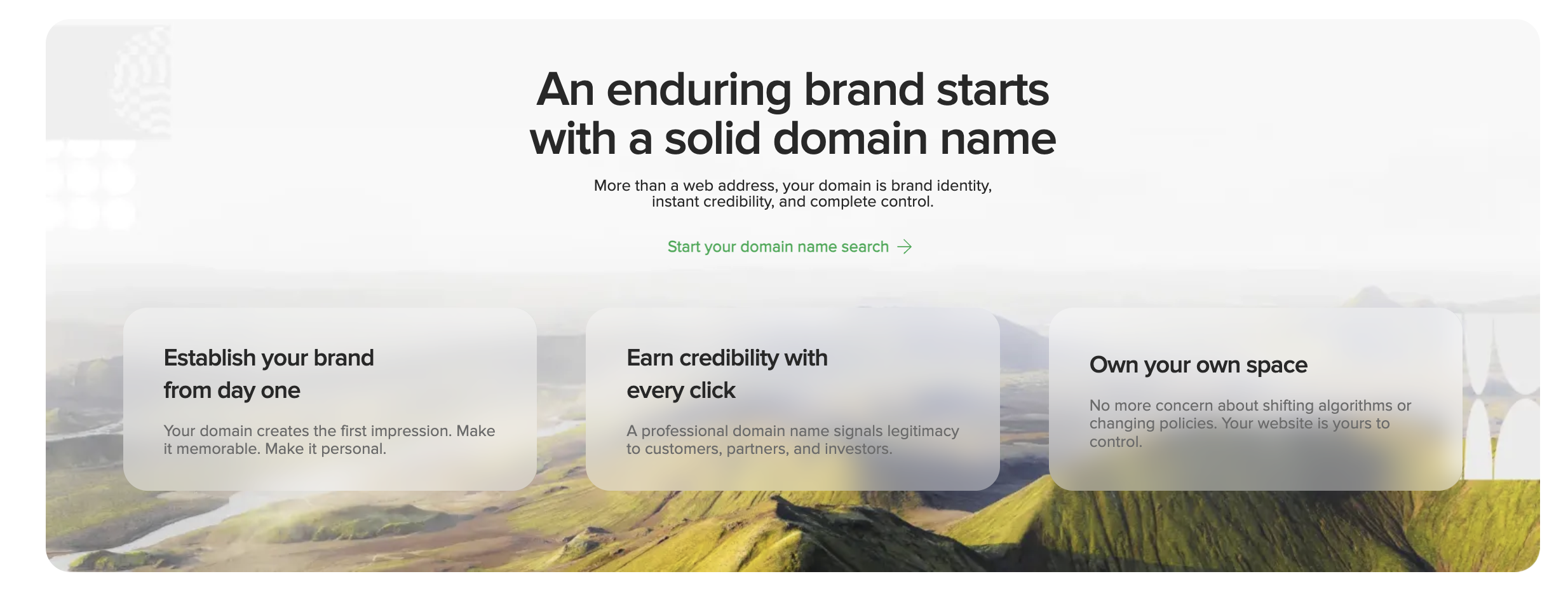 An enduring brand starts with a solid domain name